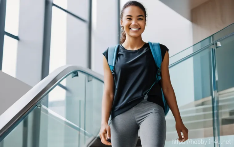 운동 습관 만들기 - **Image Prompt 1:** A cheerful young woman in her late 20s, dressed in stylish yet comfortable athle...